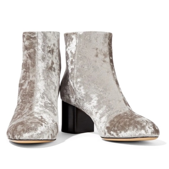 Rag & Bone Drea Ankle Boots Dove Velvet Size 6 $525 - Picture 1 of 7